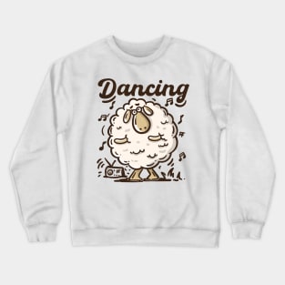 sheep dancing Crewneck Sweatshirt